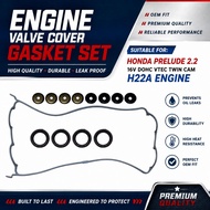 SILICONE or RUBBER HONDA PRELUDE 2.2 16V DOHC VTEC H22A P13 SILICONE ENGINE VALVE COVER GASKET SET  