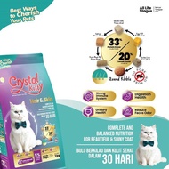 Crystal kitty dry food 1kg shiny and healthy fur cat food - CKD Hairskin