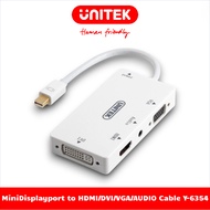Mini DisplayPort to HDMI + DVI-I Converter Cable (Dual Link) + VGA + Audio UNITEK Y-6354