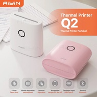 MESIN [FREE APP] Thermal Label Printer Portable Bluetooth Wireless Label Maker Machine Q2 Pro Mini W