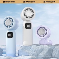 NEW - MAGIC JOHN 3 in 1 Mini Handheld Cooling Fan, 100 Speed Wind Power & Ice Cooling Function, Smal