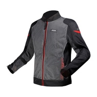 LS2 Airy EVO Man Jacket Grey Black Red - เสื้อการ์ดขี่มอเตอร์ไซค์การ์ดขี่มอเตอร์ไซค์