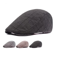 rre hatroom Topi Pakcik Newsboy Baker Boy Baretta Plaid Flat Cap Hat Gatsby Driving Cap Style