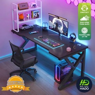 Hado K-shaped Furniture Desk, Gaming Table, 1m2, 1m wooden surface with unique design, thick, sturdy