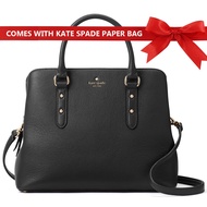 Kate Spade Crossbody Bag Larchmont Avenue Evangelie Satchel Handbag Black # WKRU5376