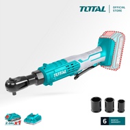 TOTAL Li-ion Drive Ratchet (3/8"/65Nm/20V) + 2.0Ah Battery + Charger + Socket (3 Pcs) P20S TDRLI2060