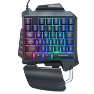 ZUOYA G92 Wired Single Handed RGB Gaming Membrane Keyboard 35 Keys