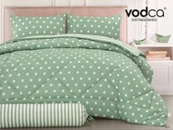 vodca   ชุดผ้าปูที่นอน+ผ้านวม 7 ชุด เกรดพรีเมี่ยม ครบชุด 6 ชิ้น ผ้านวม 7 ฟุต ผ้าปูสูง 10-12 นิ้ว