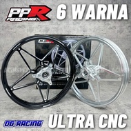 PPR RACING S5 ULTRA CNC ALLOY BINTANG SPORT RIM NVX155/ NVX155 PPR RIM STAR BINTANG RIM CNC BLACK PU
