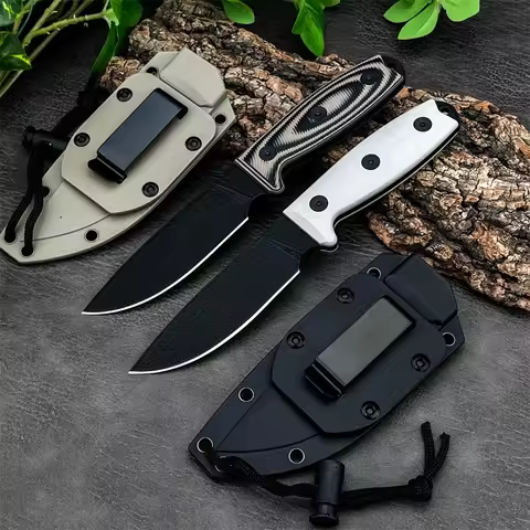 ESEE4 Outdoor Multi-function Straight Knife Rock Climbing Camping Fishing Backpacking Holiday Gifts 