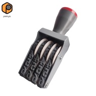 [prettyia] Numbering Stamp Number Seal Rolling Stamp Rubber 4 Digits Business Stamp Symbol Commercia
