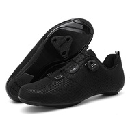 HELONG Cycling Shoes Mens Professional Speed Road Cycling Shoes SPD Shoes Mens Flat Pedal Cycling Sh