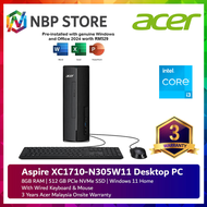 Acer Aspire XC1710-N305W11 Desktop PC ( i3-N305 8GB 512GB SSD Intel W11 HS+M365 )