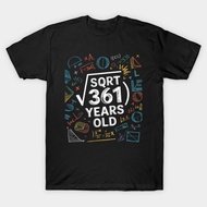 Amber's Unisex Square Root Of 361 19th Birthday 19 Year Old Math Bday T-Shirt