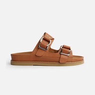 รองเท้าแตะส้นแบนหัวมนสไตล์เกาหลี TONY BIANCO รองเท้าแตะหัวมนแบบลำลองที่สวมใส่สบายสำหรับฤดูใบไม้ผลิแล