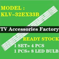 NEW 1 SET KLV-32EX33B SONY 32 INCH LED TV BACKLIGHT ( LAMPU TV ) KLV-32EX33 32" SONY BACKLIGHT