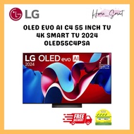 LG OLED55C4PSA OLED evo AI C4 55 inch TV 4K Smart TV 2024 [Free Wall Mount]