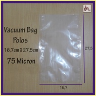 Vacuum Bag 16.7 X 27.5 75 Micron Plastic Vacuum bag/ min order 100 pcs
