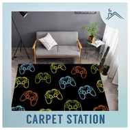 Gaming Room Decoration Rugs Game Controller Design Karpet Velvet Murah Hiasan Bilik E-Sport Alas Kak