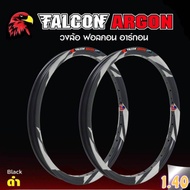 วงล้อFalcon Argon ฟอลคอน อาร์กอน ล้อเงา ลายสายฟ้า ยิงทราย ทรงเอ CHECKER A 1.40 ขอบ17 (1คู่ )