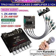 Original TPA3116 Amplifier Karaoke Echo Microphone Bluetooth TWS 2.1 CH Original ZK-AM100 AM100F