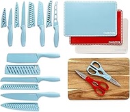 Country Living 20-Piece Kitchen Knife Stainless-Steel Blades with Gaurds, Complete Set inlcudes Kniv