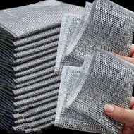 Mesh Steel Wire Magic Cleaning Cloth / Universal Metal Wire Rag / Sink Faucet Tea Stain Washing Towe