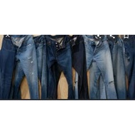 BORONG BUNDLE LADIES BLUE JEANS * 45KG * GRED AB JAPAN