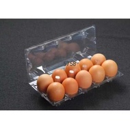 10pcs 10-HOLE EGG MICA WITH LOCK 10-HOLE EGG TRAY/ LOCKINGADA 10-HOLE THICK EGG MICA/