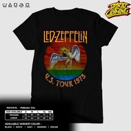 DarjoClothing T-Shirt - BAND T-SHIRT - LED ZEPPELIN T-SHIRT - LED ZEPLIN TOUR - ROCK METAL MUSIC CLO