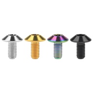 Wanyifa Titanium Bolt M6x12 15  20mm Umbrella Head Screw Helmet Shell Screw Windscreen Exhaust Pipe Decoration