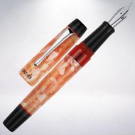 台灣 製筆精基 OPUS 88 Minty 滴入式彈性尖鋼筆: 粉橘