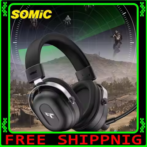 New Somic G936PRO+W Wireless Four-Mode Headphones Game Edition Headsets 2.4G Type-C Interface Phone 
