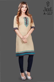 Jeel Embroidery Cotton Kurti  Size S XL 2XL