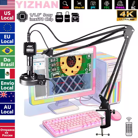 KUAIQU 4K Electronic Digital Microscope For Soldering imx678 imx415 imx323 Sensor Optional UHD Micro