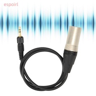 ESPOIR 3.5mm to 3pin XLR Cable, Locking Connector 1/8inch TRS Male to 3pin XLR Male Balanced Audio C