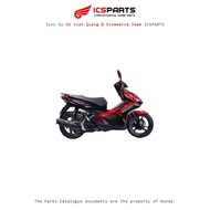 Plastic Set - Cover - HONDA Ari Blade 125 2018 Red Black - R340 M9-C