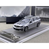 King 1:64 Gray C63 S204 Wagon Touring Sports Model Diecast Metal Car New Collection
