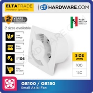 ELTA TRADE QB100 (4") / QB150 ("5) SMALL AXIAL FAN [EXHAUST FAN]