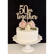 50th Wedding Anniversary Cake Topper Wedding Cake Topper Anniversary Cake Decoration
