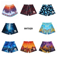 BKTSQD American Street Wear Retro Casual Quick-Drying Sports Running Fitness Basketball Knee Shorts