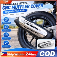 Stainless Steel CNC Muffler Cover Rust Resistant Premium CNC Precision Design Sleek Modern Motorcycl