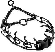 Pinch Collar for Dogs Prong Training Collar with Quick Release Buckle for Dog Pulling Behavior Corre