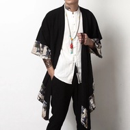 Japanese Kimono Cardigan Men Haori Yukata Samurai Costume Kimono Clothing Yukata Haori ACEINDOPRINT