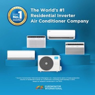 MIDEA CELEST SERIES SPLIT TYPE INVERTER AIRCON 1.0 HP - FP-53AST010KEIV-F4