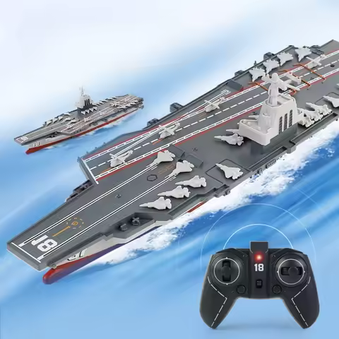 Mini RC Boat RC Aircraft Carrier Military Model Remote Control Ship 2.4G Electronic Wireless RC Wars