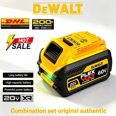 20V Dewalt Battery,5AH 6AH 9AH Rechargeable Lithium Ion Battery, Dewalt DCB206 DCB200 Power Tool Rep