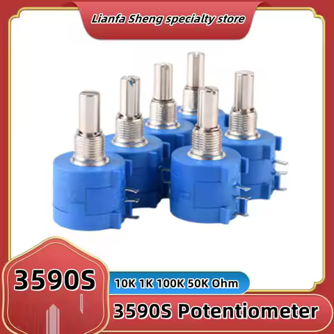 3590S-2-103L 103 102 104 503 3590S 10K 1K 100K 50K ohmPrecision Multiturn Potentiometer 10 Ring Adju