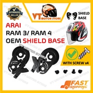 ARAI RAM3, RAM4, RAM5 SHIELD BASE / GEAR BASE OEM ARAI RAM 3 , RAM 4 , RAM 5, SZA3, SZF, SZG