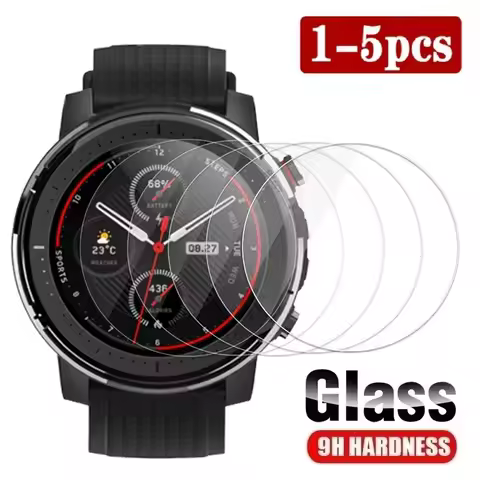 Tempered Glass for Amazfit Stratos 3 Screen Protector for Amazfit Stratos 3 Glass Watch Protector Fi